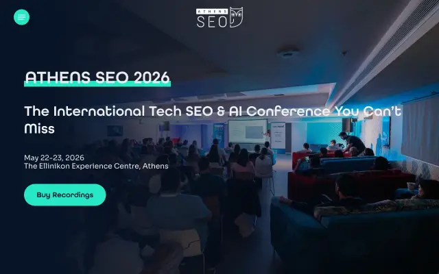 Page d'accueil du site de Athens SEO