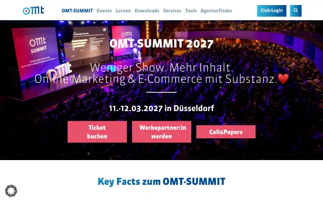 Page d'accueil du site de OMT-SUMMIT