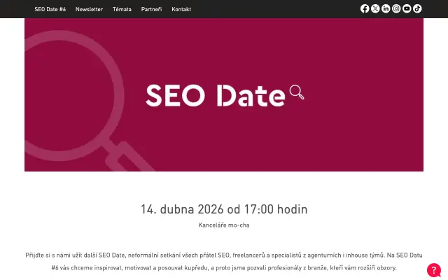 SEO Date website homepage