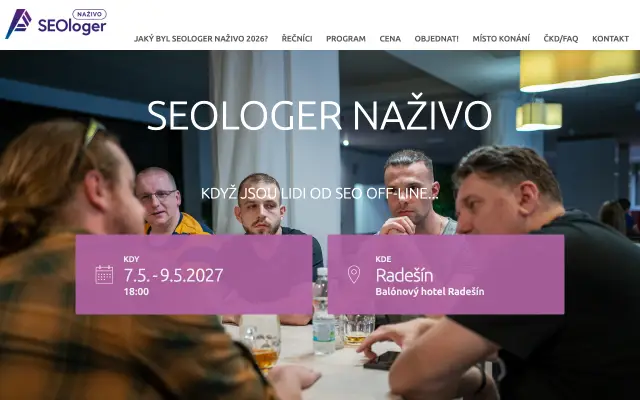 Page d'accueil du site de SEOloger naživo