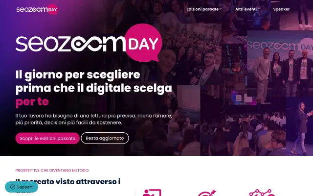 Page d'accueil du site de SEOZoom Day